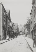 High Street Totnes Devon England Scene Shops Archway Vtg. Photo 19thC.