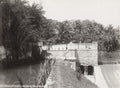 Spanish Town Jamaica Irrigation Dam Agriculture River Palm Vtg. Photo 19thC.