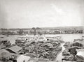 Canton Guangzhou China Paddle Steamer River Harbor Boats Vtg. Photo 19thC.