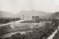 National Museum Brazil Palace Architecture Landscape Mountains Vtg. Photo 19thC.