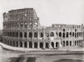 Rome Italy Colosseum Ruins Amphitheater Horse Cart Landmark Vtg. Photo 19thC.
