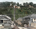 Yokohama Japan 100 Steps Hillside Street Scene Bridge People Vtg. Photo 19thC.