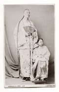 Zhan Shichai Chang Woo Gow Chinese Giant Tall Man Woman Robe Vtg. Photo 19thC.