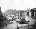 Dublin Bank Ireland Street Scene Cityscape Horse-Drawn Trams Vtg. Photo 19thC.