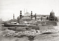 Cairo Egypt Citadel View Mosques Minarets Domes Cityscape Vtg. Photo 19thC.