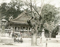 Ikuta Shrine Kobe Japan Temple Facade Architecture People Vtg. Photo 19thC.