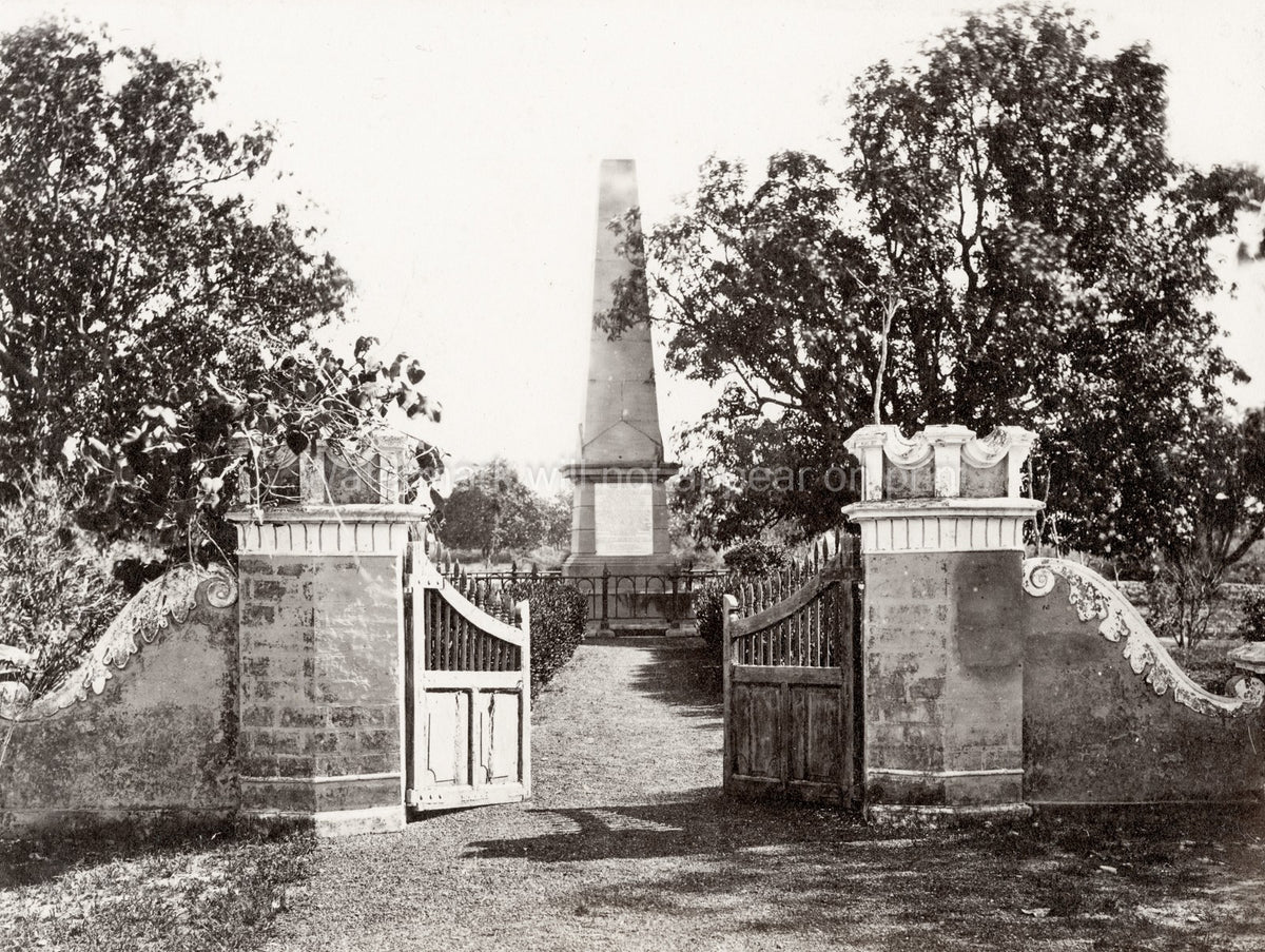Lucknow India Sir Henry Havelock Memorial Obelisk Monument Vtg. Photo 19thC.
