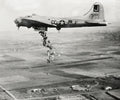 World War II B-17 Flying Fortress Food Drop Mission Europe Vtg. Photo WW2
