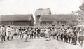 Madagascar War Dance Warriors Spears Shields Tribal Ceremony Vtg. Photo 19thC.