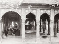 Knowledge Benares Varanasi India Hindu Temple Pillars Vtg. Photo 19thC.