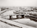 Russia Moscow River Foundling Hospital Kremlin View Bridge Vtg. Photo 19thC.