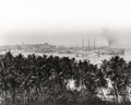 Colombo Harbour Ceylon Sri Lanka Port Skyline Sailing Ships Vtg. Photo 19thC.
