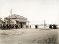 Kobe Japan Hatoba Pier Rickshaws Harbor Ships Waterfront Vtg. Photo 19thC.