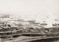 Baku Azerbaijan Capital City Harbor Port Ships Crowd Vtg. Photo 19thC.