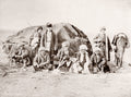 Caucasus Georgia Group Men Fur Hats Traditional Dress Yurt Vtg. Photo 19thC.