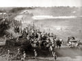 Delhi India British Army Military Exercises Train Column Vtg. Photo 19thC.