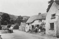 Cheddar Somerset White Hart Inn People Rural Village Vtg. Photo 19thC.