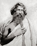 Toda Man Indian Tribe India Portrait Long Hair Beard Draped Vtg. Photo 19thC.