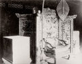 China Imperial Dragon Throne Ornate Palace Furniture Screen Vtg. Photo 19thC.