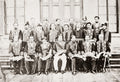 Japanese Army Officers Officials Group Portrait Military Vtg. Photo 19thC.