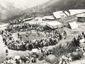 Simla Shimla India Wrestling Tournament Crowd Spectators Vtg. Photo 20thC.