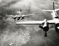 Douglas A-26 Invader Bombers Bonn Germany WWII Aerial Vtg. Photo 20thC.