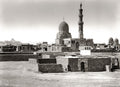 Cairo Egypt Mosque Sultan Barquq Minaret Dome Cityscape Vtg. Photo 19thC.