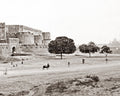 Agra Fort India Fortress Walls Mughal Architecture Taj Mahal Vtg. Photo 19thC.