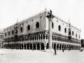 Venice Doge's Palace Italy Gothic Architecture Lion Column Vtg. Photo 19thC.