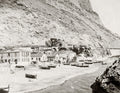 Catalan Bay Gibraltar Fishing Boats Village Beach Seascape Vtg. Photo 19thC.