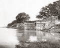 Cawnpore Kanpur India Massacre Scene River Ghats Temples Arch Vtg. Photo 19thC.