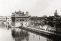 Amritsar Golden Temple Sikh Shrine Gurdwara Causeway Vtg. Photo 19thC.