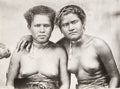 Fiji Tahiti Samoa Women Native Portrait Traditional Dress Vtg. Photo 19thC.