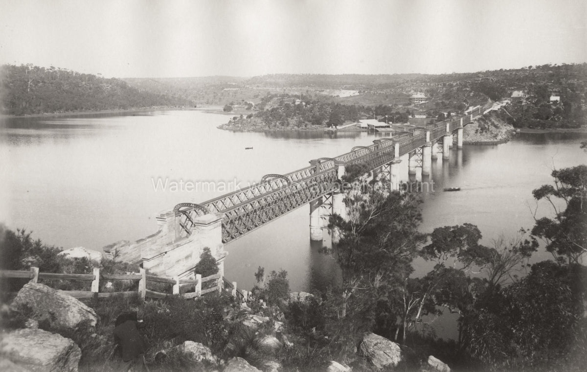 Sydney Australia Como Steel Railway Bridge Railroad Crossing Vtg. Photo 19thC.