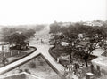 Bangalore India Street Scene Fountain People Colonial Vtg. Photo 19thC.