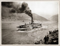 China Ye T'an Gorge Steamer Donald Mennie River Boat Smoke Vtg. Photo 20thC.