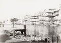 Cuba San Juan River Matanzas Waterfront Buildings Boats Dock Vtg. Photo 19thC.