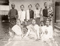 Taungoo Burma Burmese Women Group Portrait Traditional Dress Vtg. Photo 19thC.
