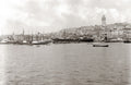 Galata Tower Constantinople Istanbul Turkey Harbor Ships Vtg. Photo 19thC.