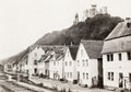 Koblenz Stolzenfels Castle Rhine River Village Railway Vtg. Photo 19thC.
