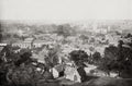 Winchester Hampshire Cityscape Rooftops Cathedral View St Vtg. Photo 19thC.
