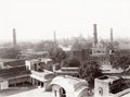 Lahore Fort Palace View Badshahi Mosque Minarets Pakistan Vtg. Photo 19thC.