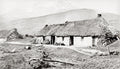 Kinlochchewe Ross-shire Blacksmith Smithy Cottage Mountains Vtg. Photo 19thC.