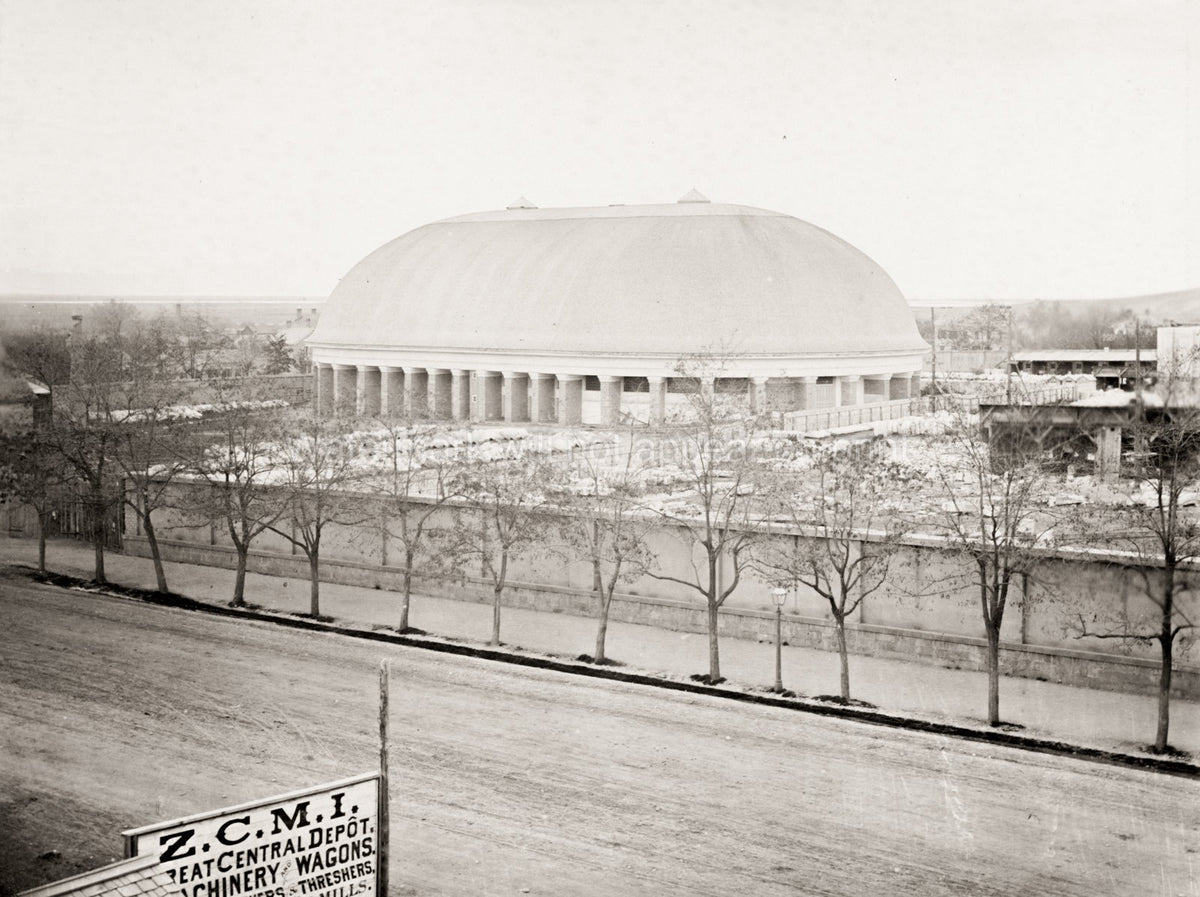 Church LDS Mormon Tabernacle Salt Lake City Utah Dome Vtg. Photo 19thC.