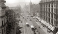 San Francisco Market St Trams Cityscape Architecture Buildings Vtg. Photo 19thC.