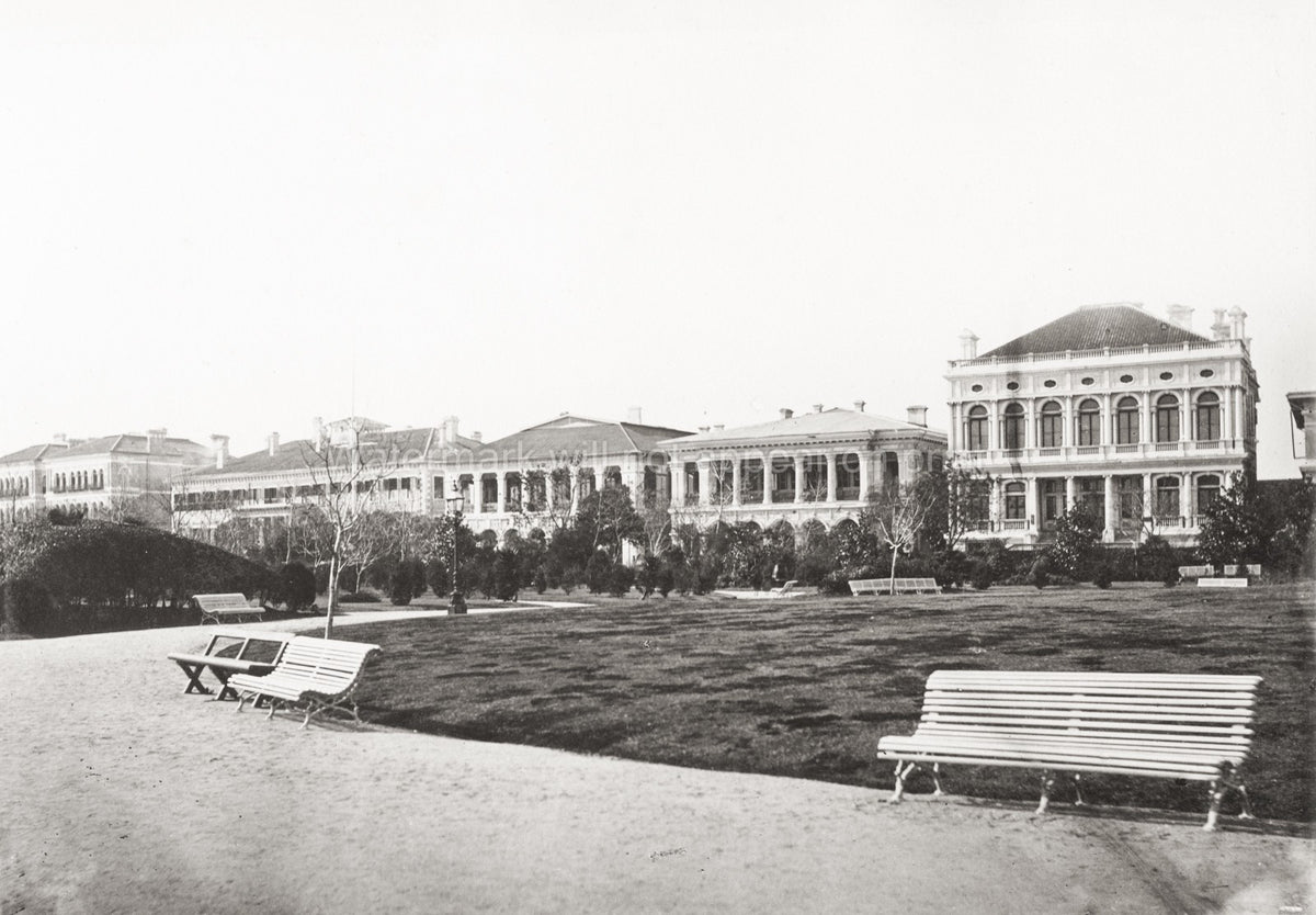 Shanghai China Merchants House Masonic Hall Colonial Vtg. Photo 19thC.