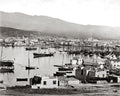 Piraeus Greece Harbour View Ships In Dock Port Cityscape Vtg. Photo 19thC.