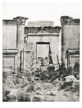 Temple Dendur Egypt Ruins Columns Hieroglyphs Architecture Vtg. Photo 19thC.