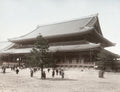 East Honganji Temple Kyoto Japan Architecture People Courtyard Vtg. Photo 19thC.