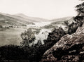 Queen's View Loch Tummel Scotland Scenic Landscape Mountains Vtg. Photo 19thC.